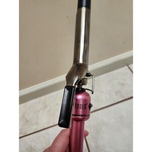 Hot Tools Professional 1 Inch Curling Iron Pink Gold Plated Barrel Hair Curler